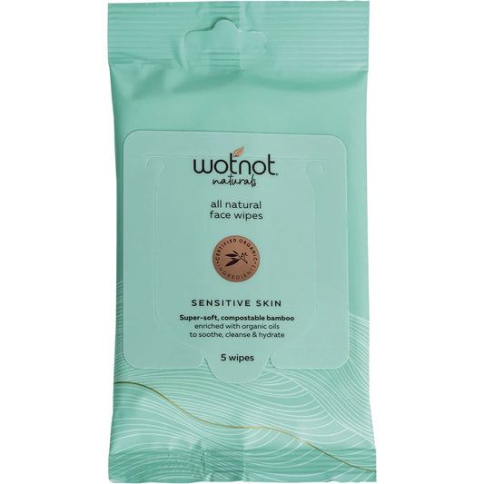 Wotnot Facial Wipes Dry/Sensitive 5Pk